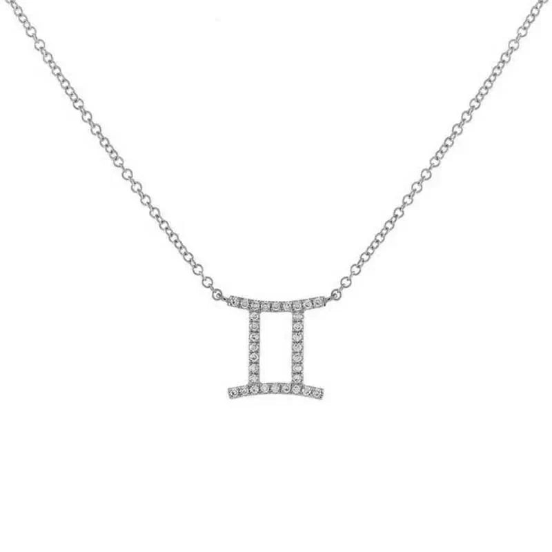 Skanto | Dainty Diamond Zodiac Sign Necklace