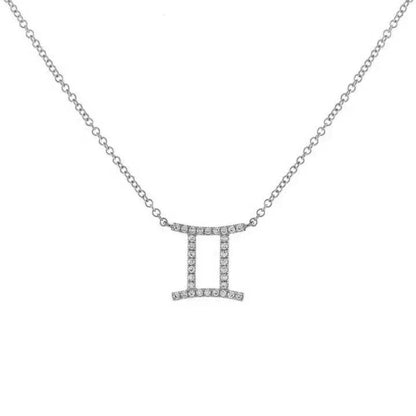 Skanto | Dainty Diamond Zodiac Sign Necklace