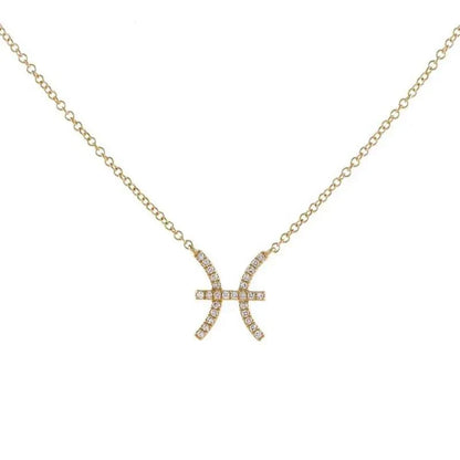 Skanto | Dainty Diamond Zodiac Sign Necklace
