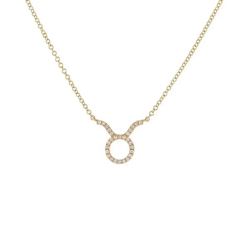 Skanto | Dainty Diamond Zodiac Sign Necklace