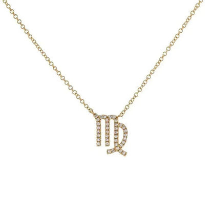 Skanto | Dainty Diamond Zodiac Sign Necklace
