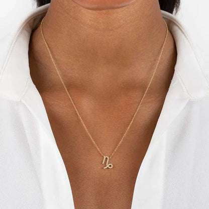 Skanto | Dainty Diamond Zodiac Sign Necklace