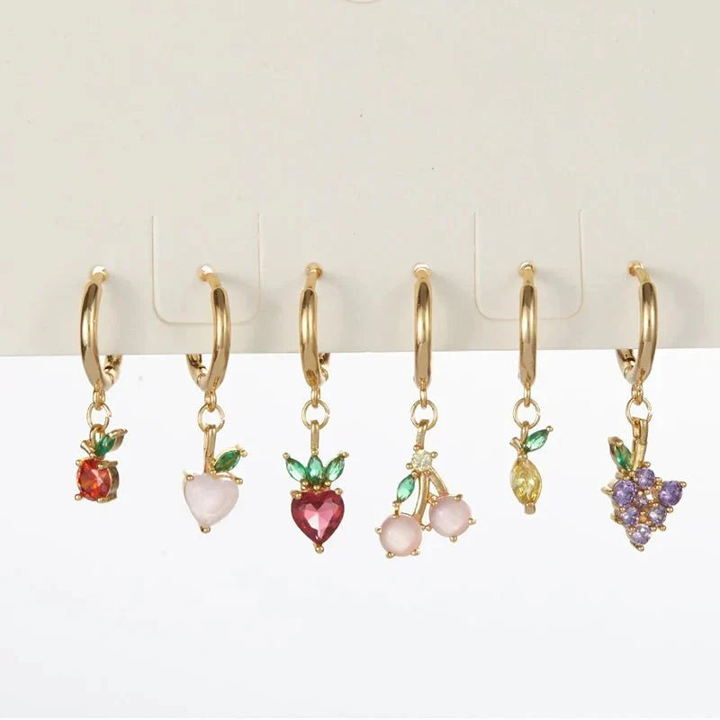 BowLift | Dainty Fruit Hoop & Stud Earrings