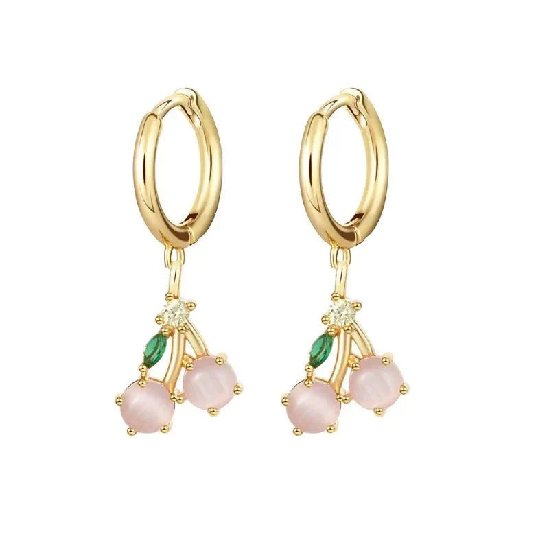 BowLift | Dainty Fruit Hoop & Stud Earrings