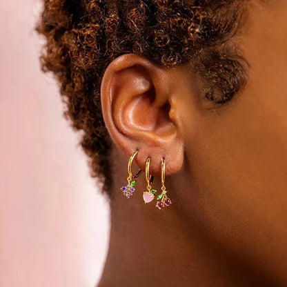BowLift | Dainty Fruit Hoop & Stud Earrings