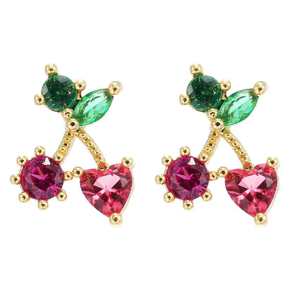BowLift | Dainty Fruit Hoop & Stud Earrings