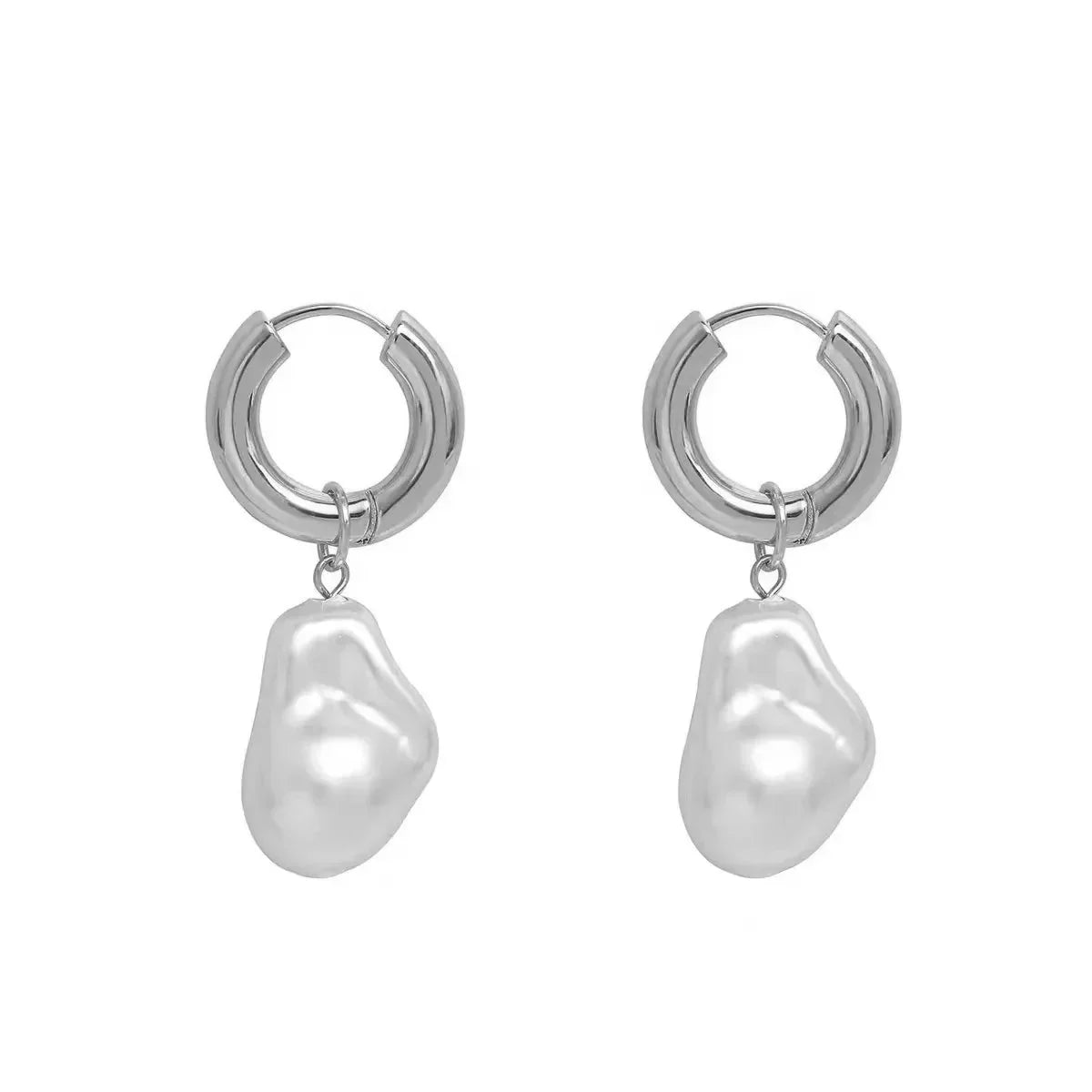 BowLift | Dainty Pearl Huggie Earrings