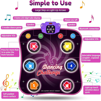 Skanto Skanto | Interactive Dance Mat with 5 Levels of Fun and Challenges for Kids