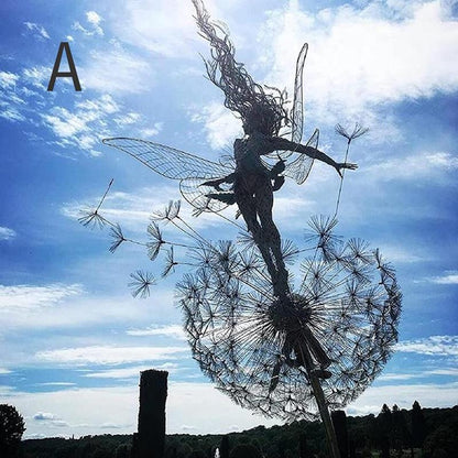 Skanto | Dancing Fairy Statue Steel Garden