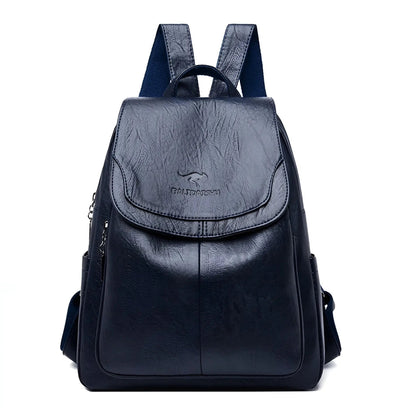 Skanto | Vintage Leather Women's Backpack - Isabella