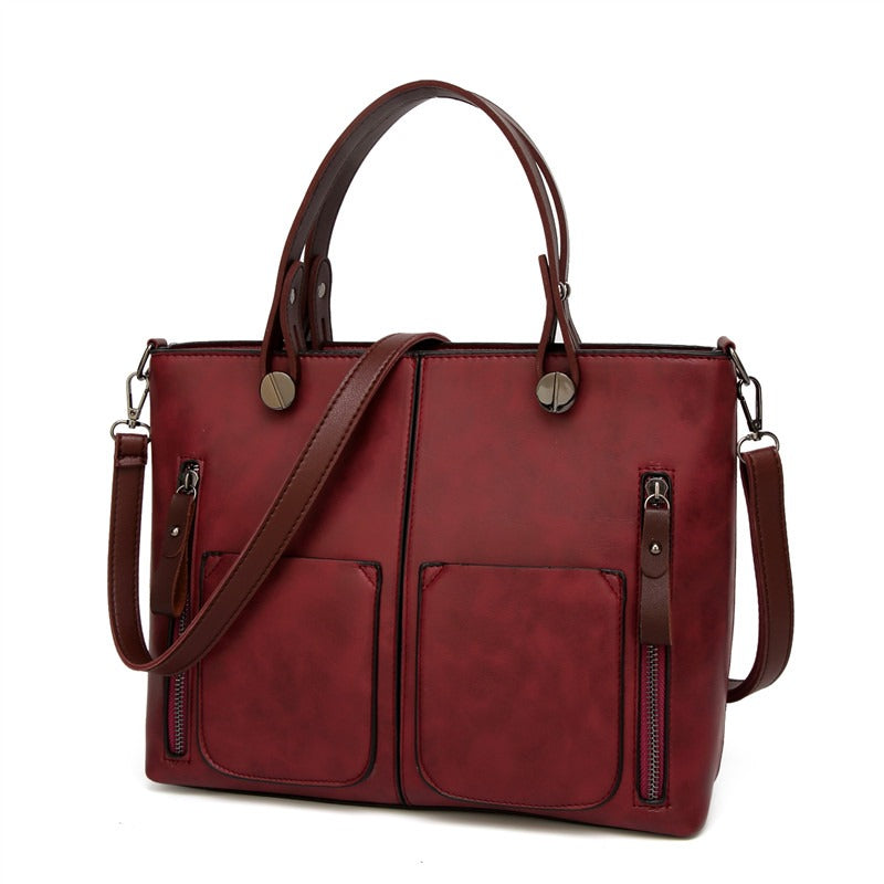 Skanto | Elly – Women's Vintage Leather Shoulder Bag | Handmade and Elegant Design