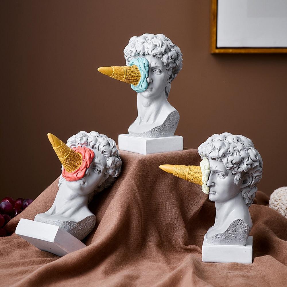 Skanto | Frendorf Figure Ice Cream Face Art Sculpture