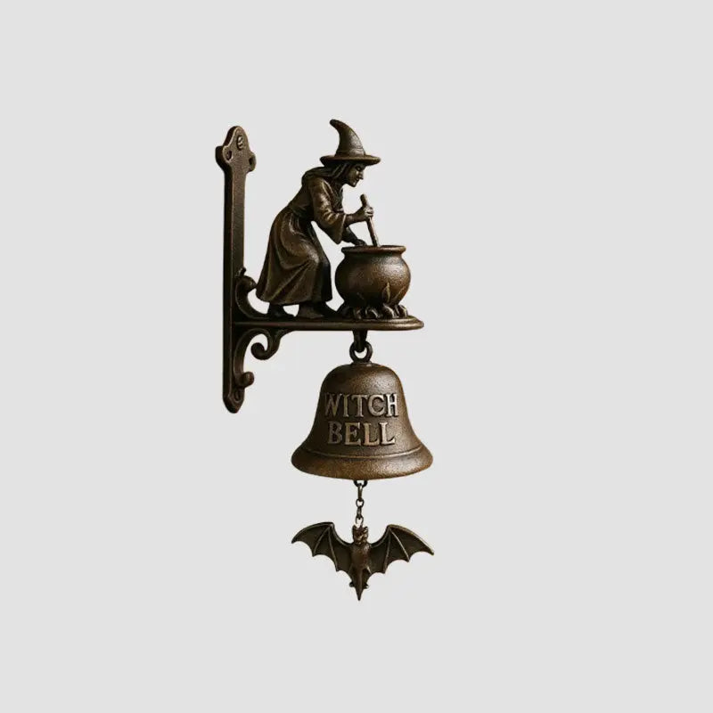 Skanto | Antique Witch Doorbell Luna – Weather-Resistant Decorative Doorbell for Indoor and Outdoor Use