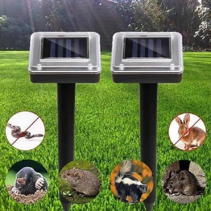 BowLift | Sonic Green Solar Animal Repeller with Ultrasound | Against Mice, Moles & Snakes | Weatherproof & Eco-Friendly