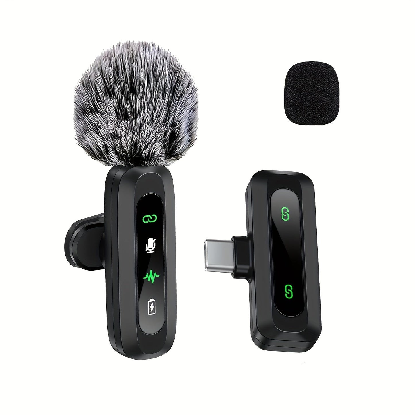 Kalsten | SoundSnap Wireless Clip Microphone – USB-C Microphone for Smartphone and Tablet