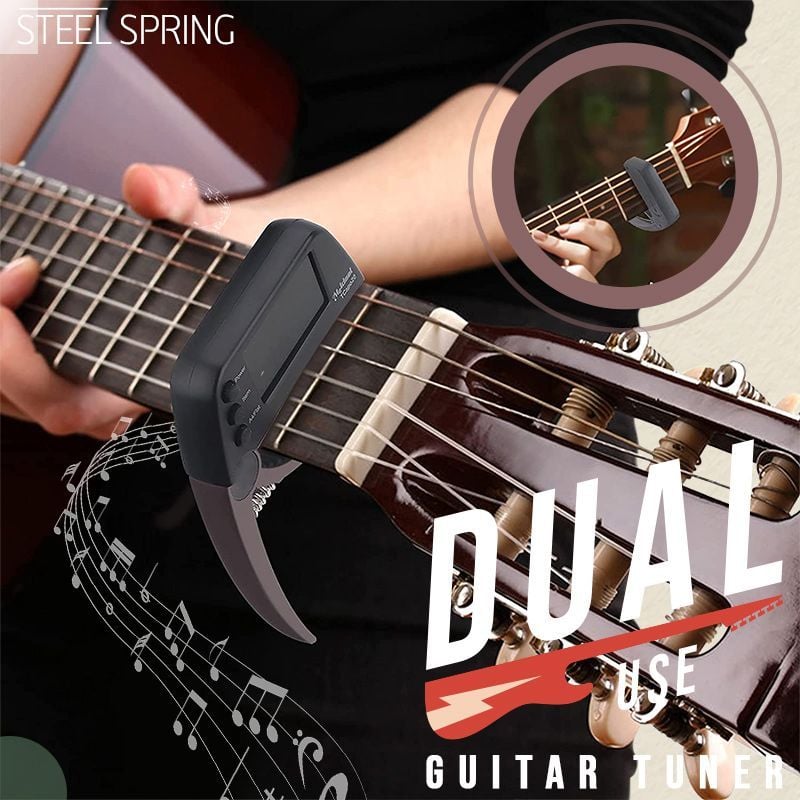 Skanto | DUAL-USE GUITAR CAPO TUNER WITH LCD DISPLAY