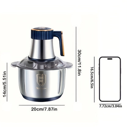 Skanto | Stainless Steel Food Processor – Powerful Meat Grinder & Vegetable Chopper (5L, 5000 RPM)