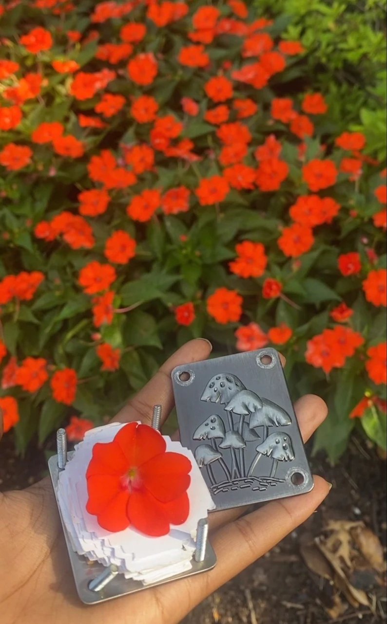 BowLift | Mini Flower Press | Compact Botanical Keepsake Maker | Portable Craft Tool