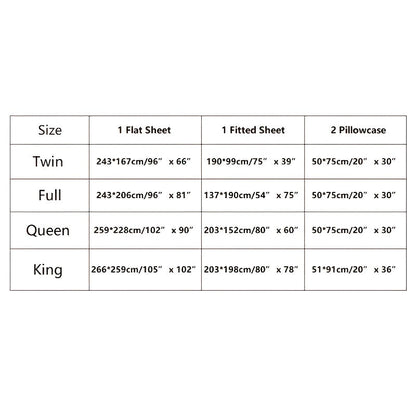 Skanto | 4-Piece Marble Brushed Sheet Set – Soft & Breathable Stone Pattern Bedding (1 Flat Sheet, 1 Fitted Sheet, 2 Pillowcases) for Bedroom & Guest Room