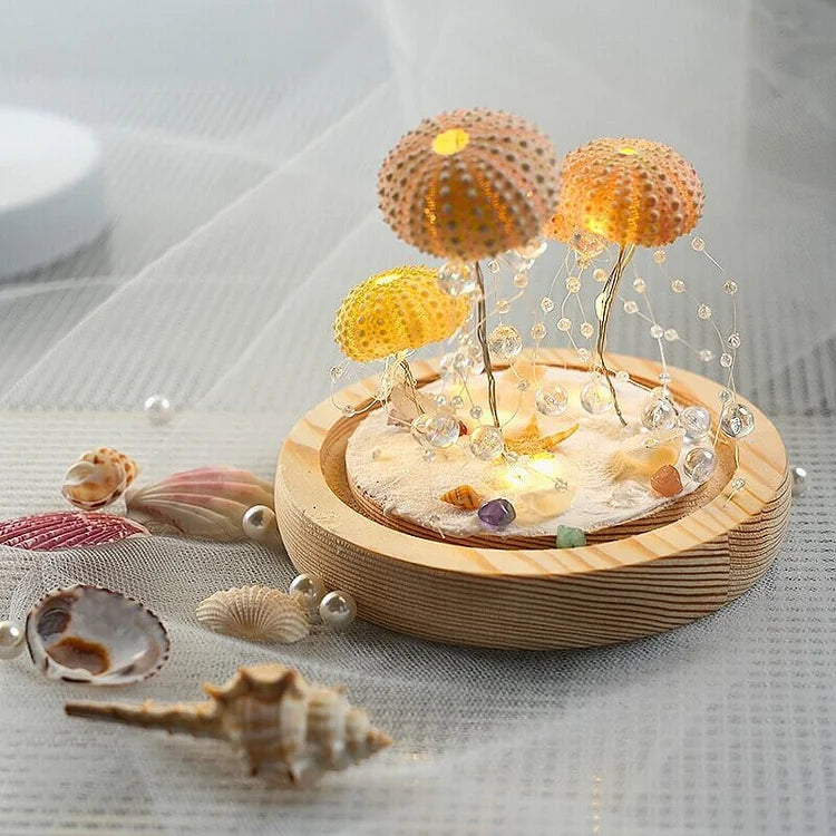 LumiCraft – Unique DIY table lamp with natural shell for a cozy ambiance
