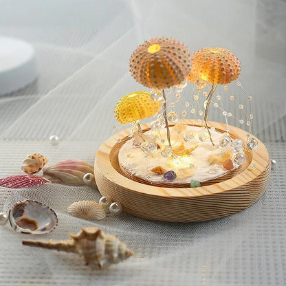 LumiCraft – Unique DIY table lamp with natural shell for a cozy ambiance