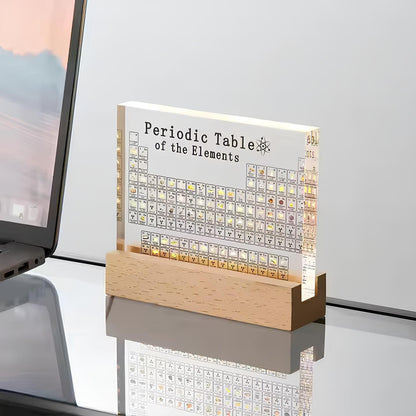 Illuminated periodic table with real elements - Elementa | Karnz