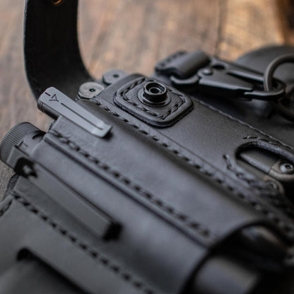 Skanto | Cowhide Leather Owl Buckle Tactical Multi-Tool Belt Sheath