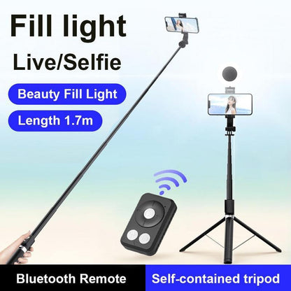 BowLift | New 6 in 1 Selfie Stick With Fill Light
