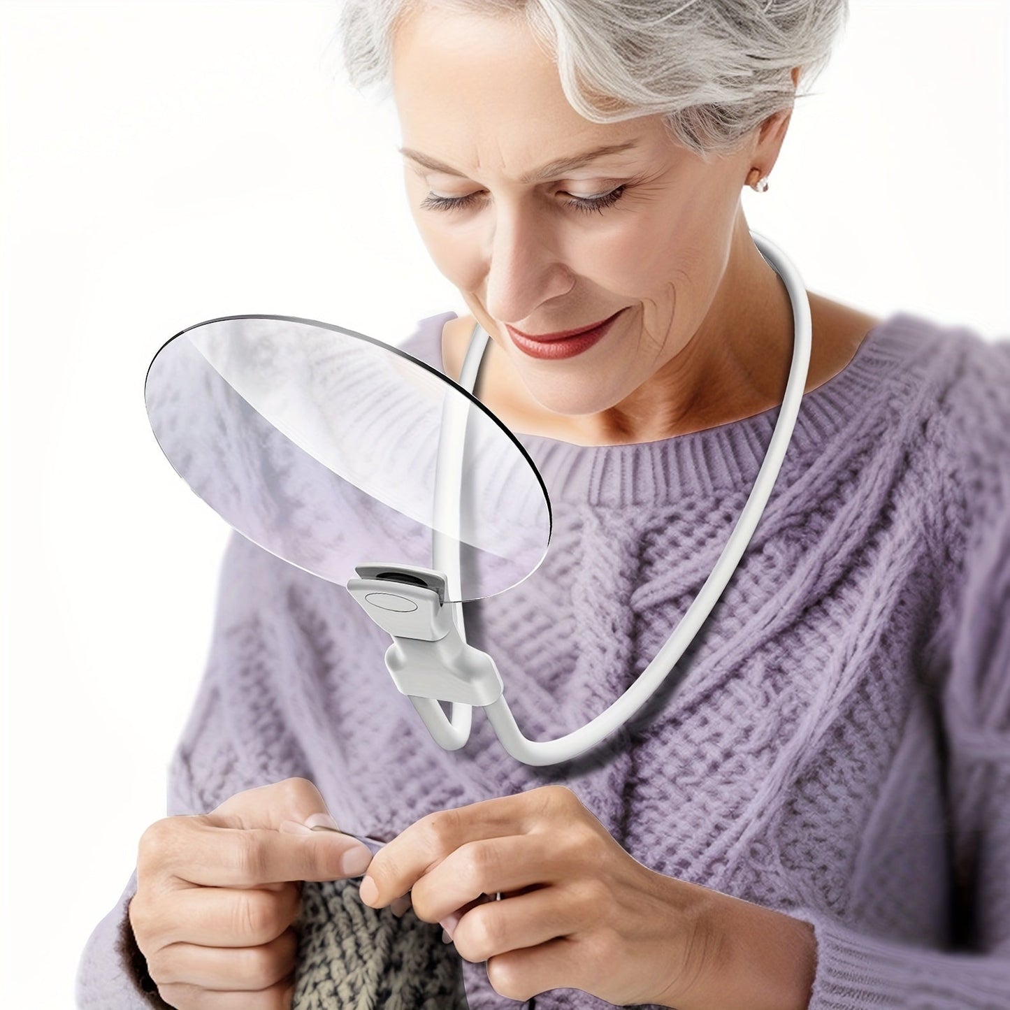 Skanto Skanto | 5X Magnifier Pro – Hands-Free Adjustable Neck Magnifier for Reading, Crafts & Seniors
