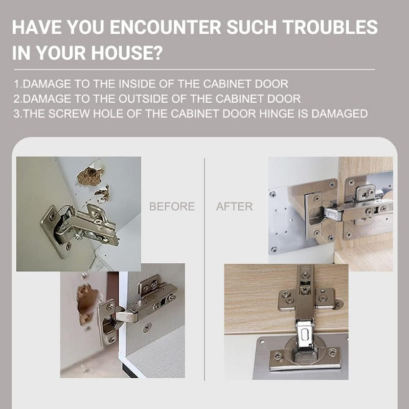 BowLift | HingeSaver Stainless Steel Cabinet Hinge Repair Kit