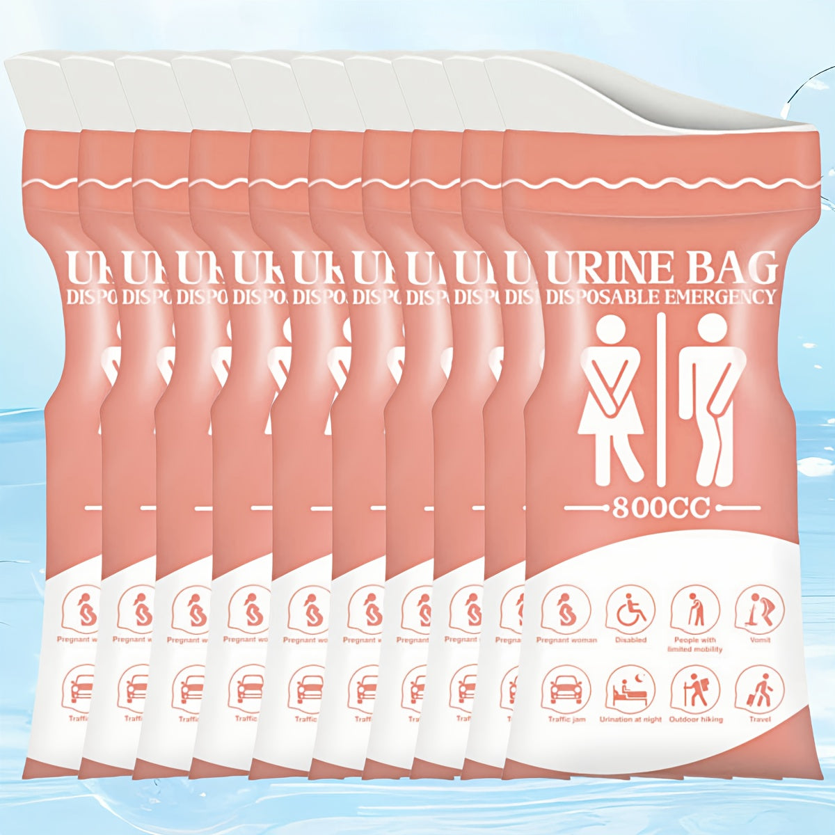 Disposable Urine Bag 800 ml for Car & Travel | Kalsten
