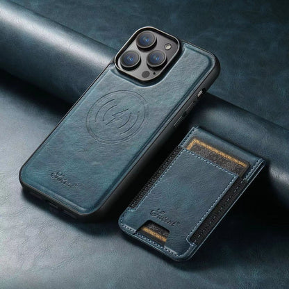 LuxCase Leather Phone Case with Card Holder and Stand – Compatible with iPhone | Skanto
