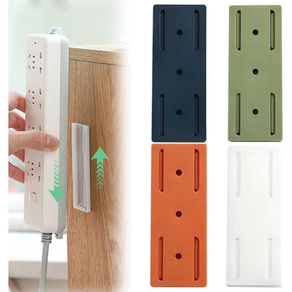 BowLift | Adhesive Power Strip Mounts | No-Drill Wall & Desk Organizer with Slide Rail