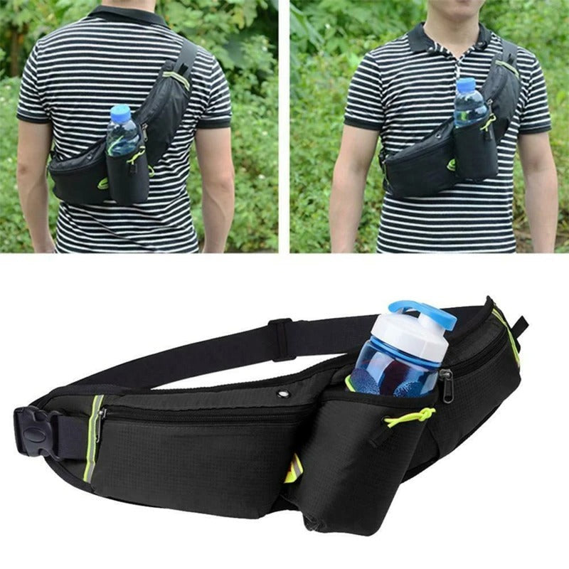 RunEase Belt – Waterproof Running Belt with Drink Holder Bowlift