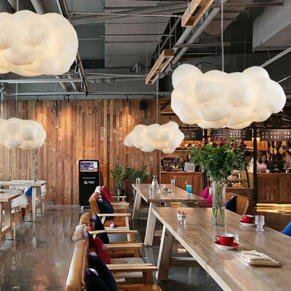 Skanto | Design Cloud LED Pendant Light White PVC/Cotton - Nimbus