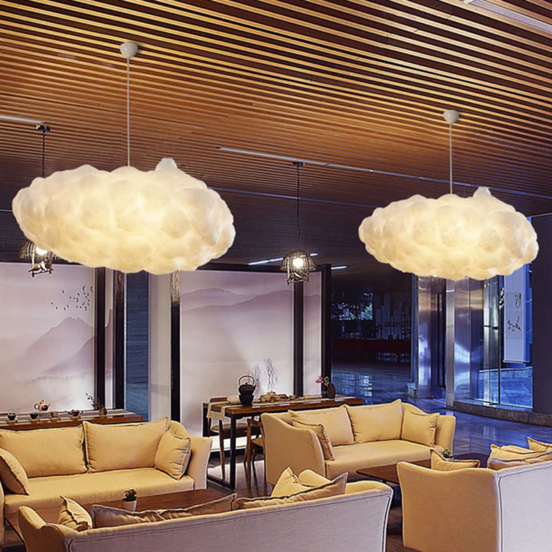 Skanto | Design Cloud LED Pendant Light White PVC/Cotton - Nimbus