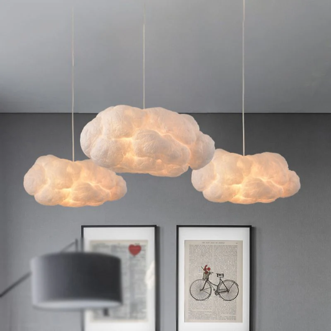 Skanto | Design Cloud LED Pendant Light White PVC/Cotton - Nimbus