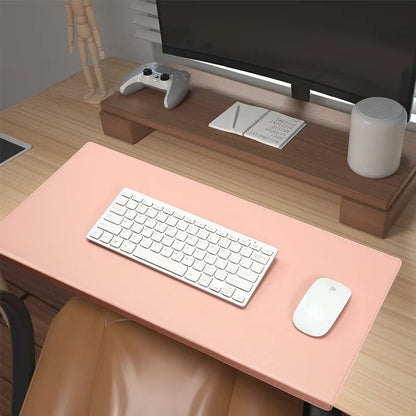 BowLift | RESTEDGE – Ergonomic PU Leather Desk Pad with Wrist & Elbow Support