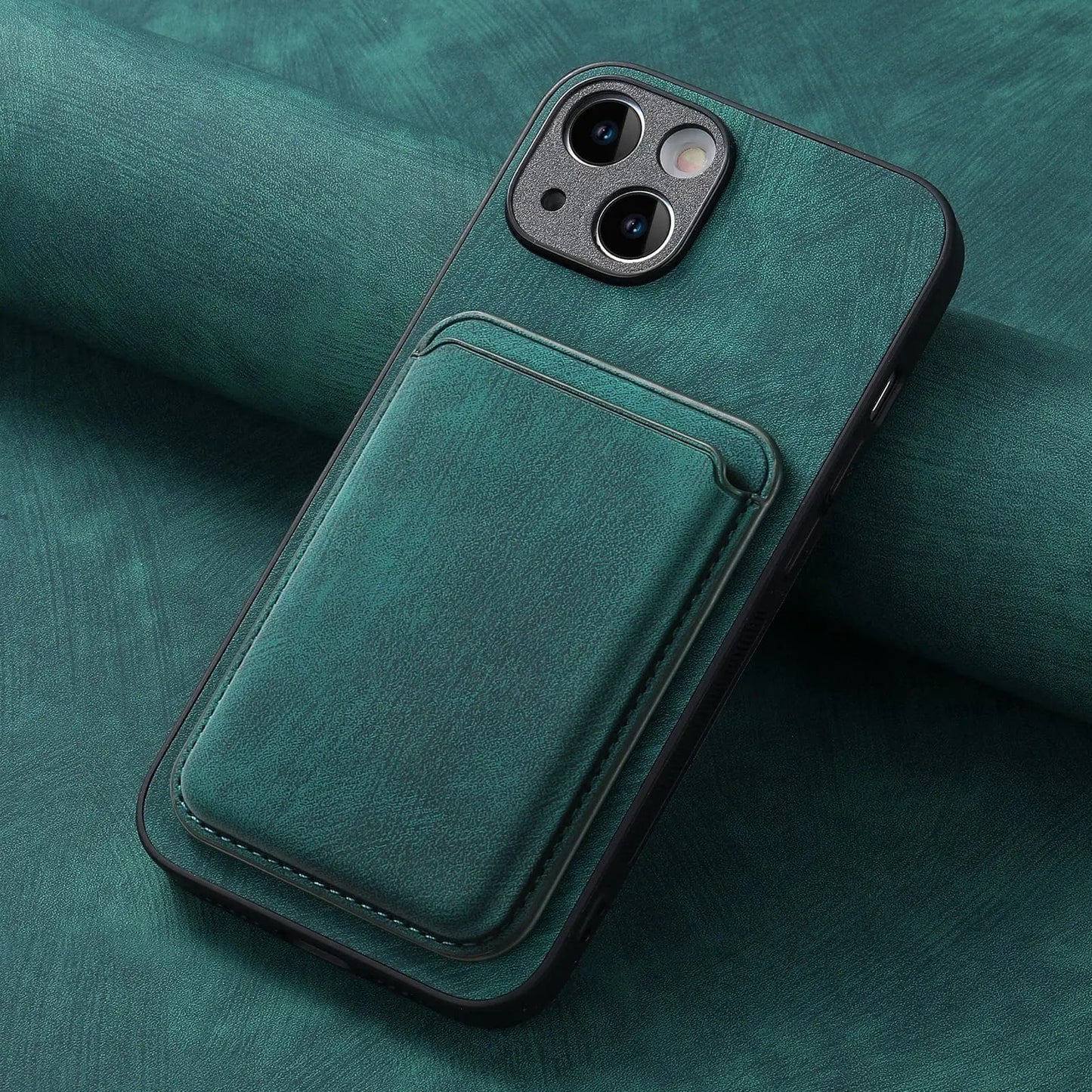 Skanto | MagSafe iPhone Case Magnetic Leather Card Holder