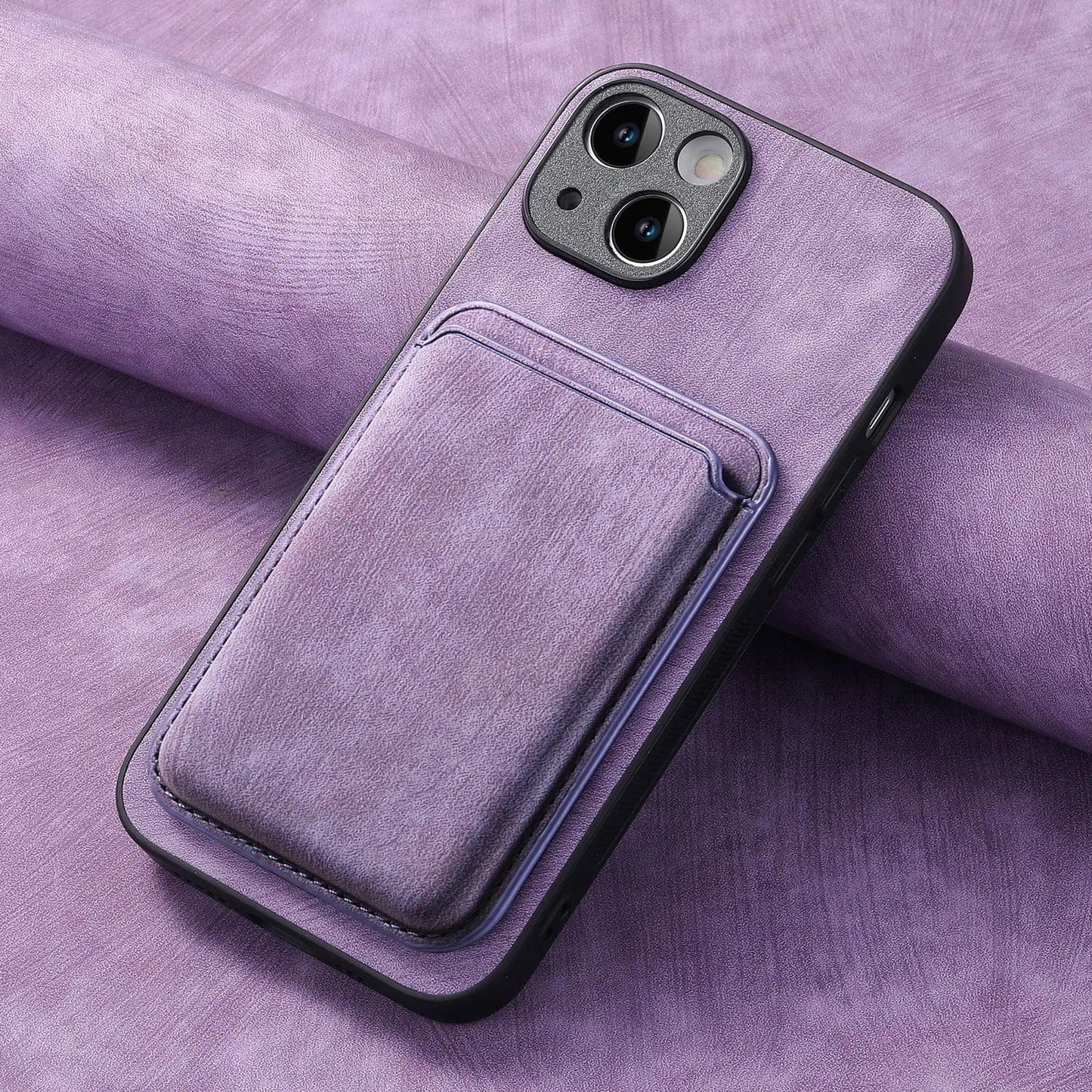 Skanto | MagSafe iPhone Case Magnetic Leather Card Holder