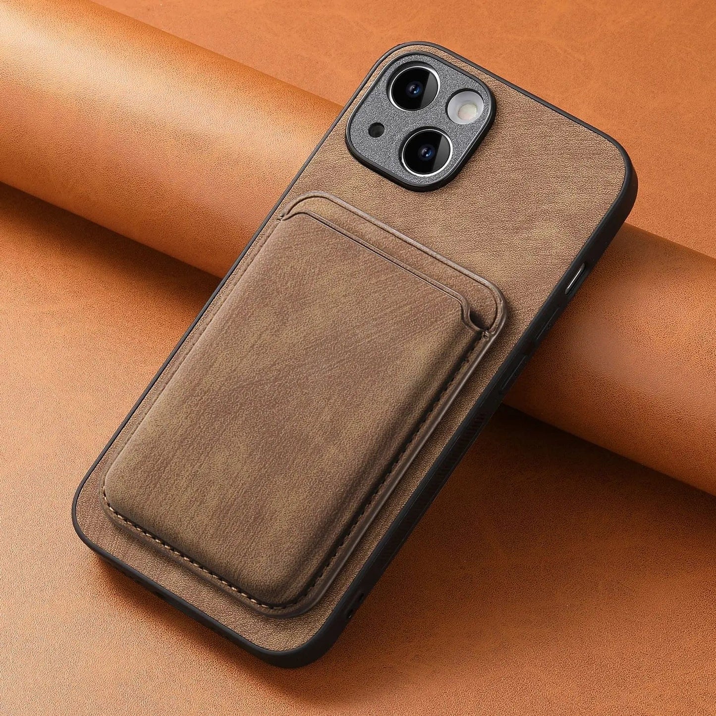 Skanto | MagSafe iPhone Case Magnetic Leather Card Holder