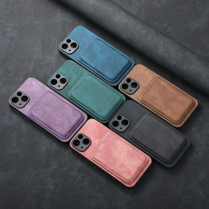 Skanto | MagSafe iPhone Case Magnetic Leather Card Holder