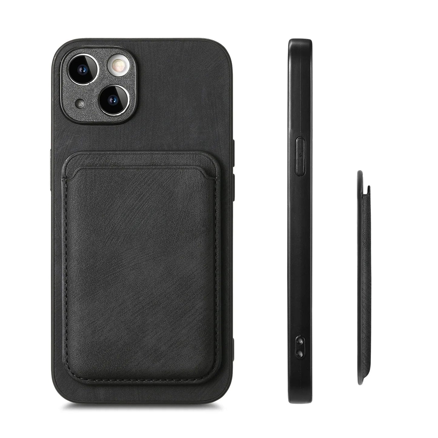 Skanto | MagSafe iPhone Case Magnetic Leather Card Holder