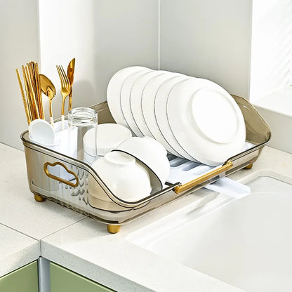 Detachable Sink Dish Drainer Countertop Organizer with Utensil Holder | Bowlift
