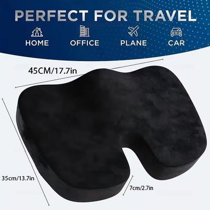 Skanto | Ergonomic Memory Foam Seat Cushion for Office Chair and Car