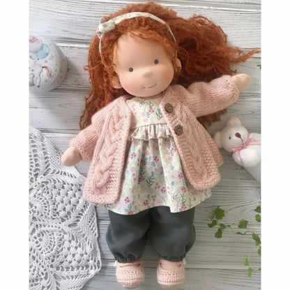 Skanto | Handmade Waldorf Doll | Cotton for Creative Play | Multicolored
