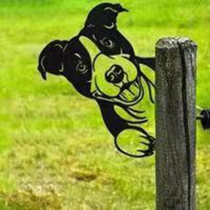 Skanto | Outdoor Garden Farm Peeking Goat Metal Art Indoor Decoration
