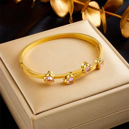 BowLift | Diamond Heart Cuff Bracelet