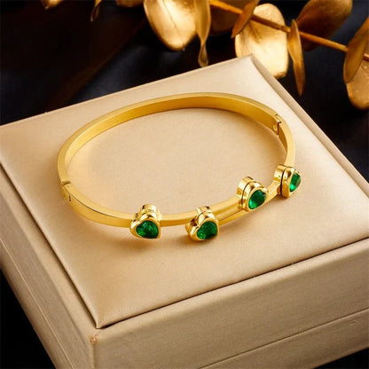 BowLift | Diamond Heart Cuff Bracelet