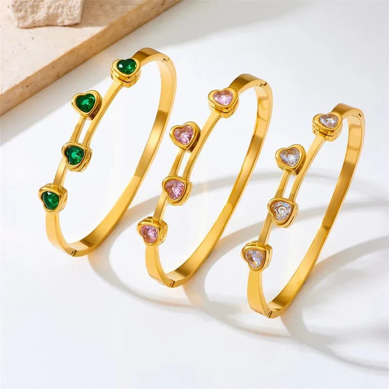 BowLift | Diamond Heart Cuff Bracelet